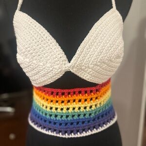 Pride Hand Crocheted Crop Top